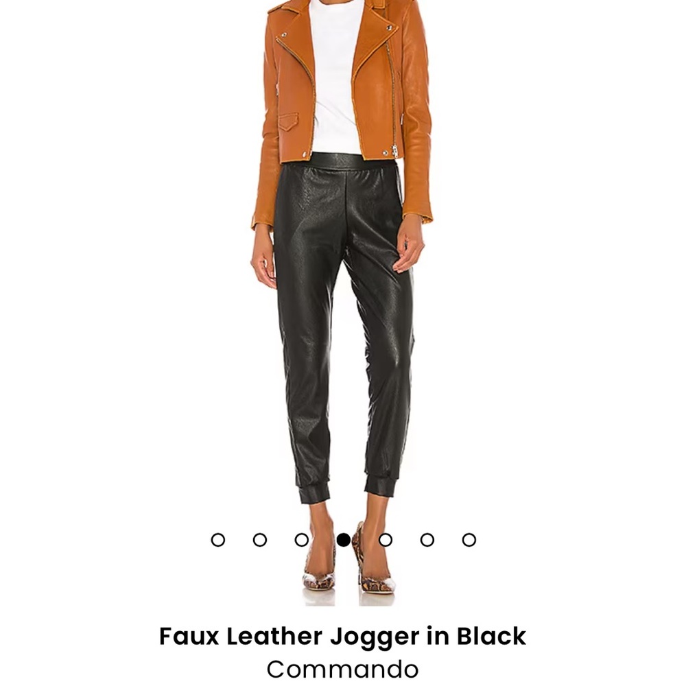 Faux leather jogger new